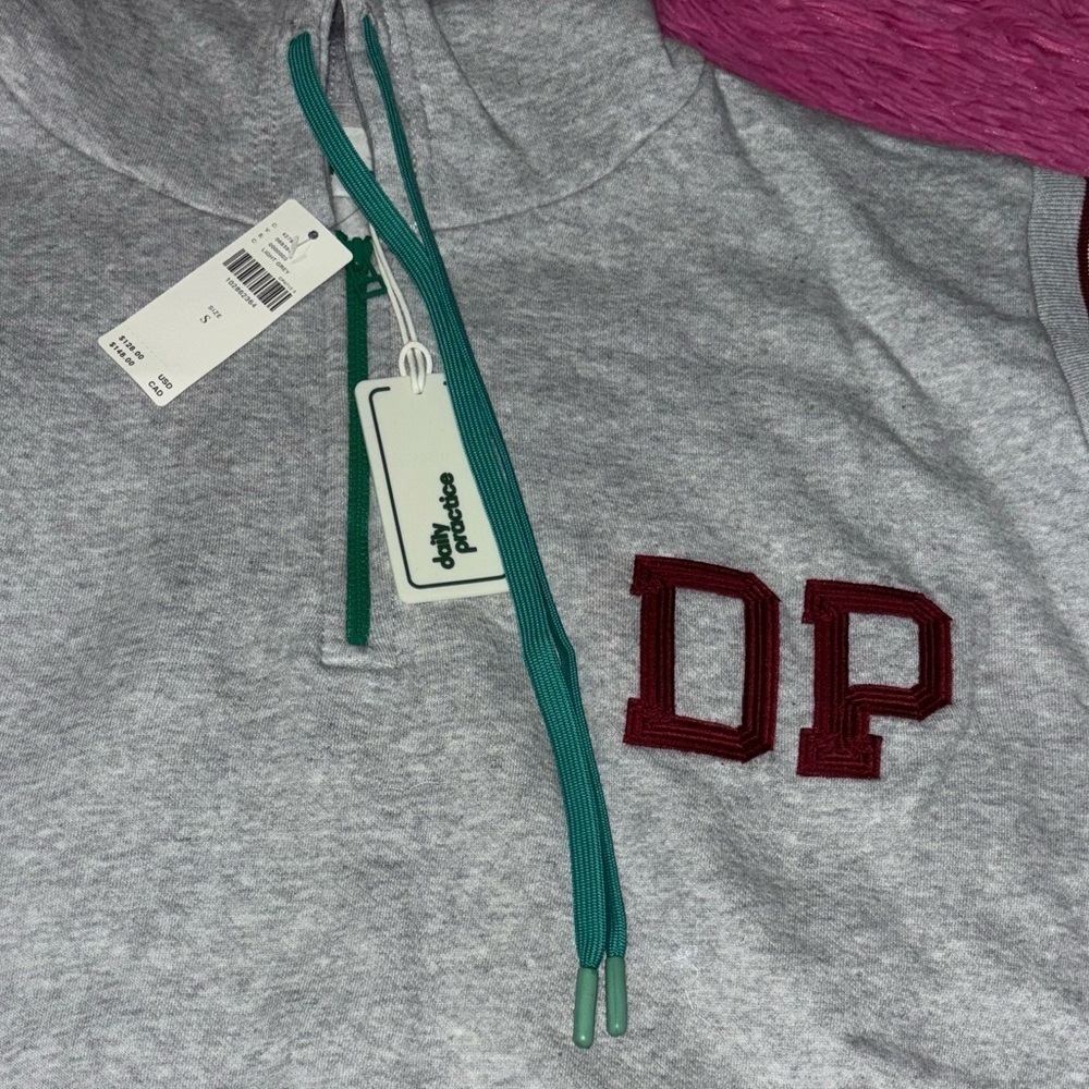 Anthropologie Drawstring Long Sleeve Hoodie Size Medium/Daily Practice - Picture 2 of 12